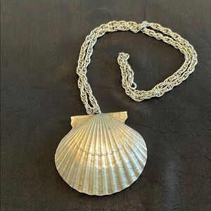 International Pewter shell necklace